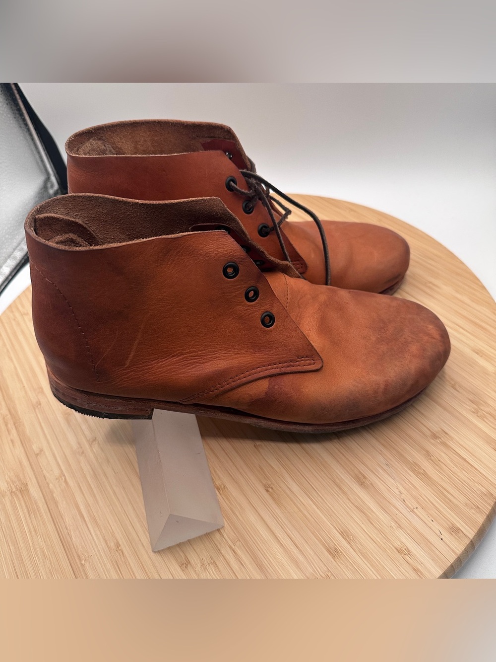 Bespoke, sturdy Chukka boots Size 12 Wide. Original boots made by cobbler. - Picture 3 of 15